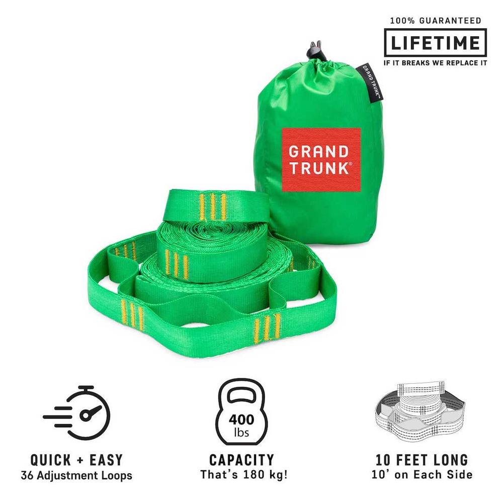 Grand Trunk Trunk Hammock Suspension Straps - Multiple Colors GREEN