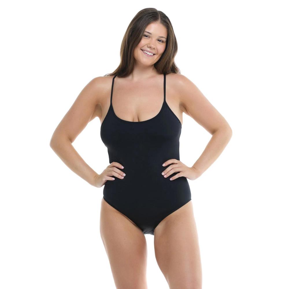 Eidon Women's Naomi One Piece Swimsuit BLACKLICORICE