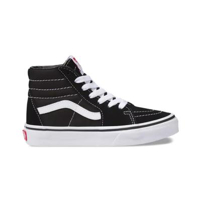 Vans Kids' Black/Authentic White Easy Logo Sk8-Hi Shoes