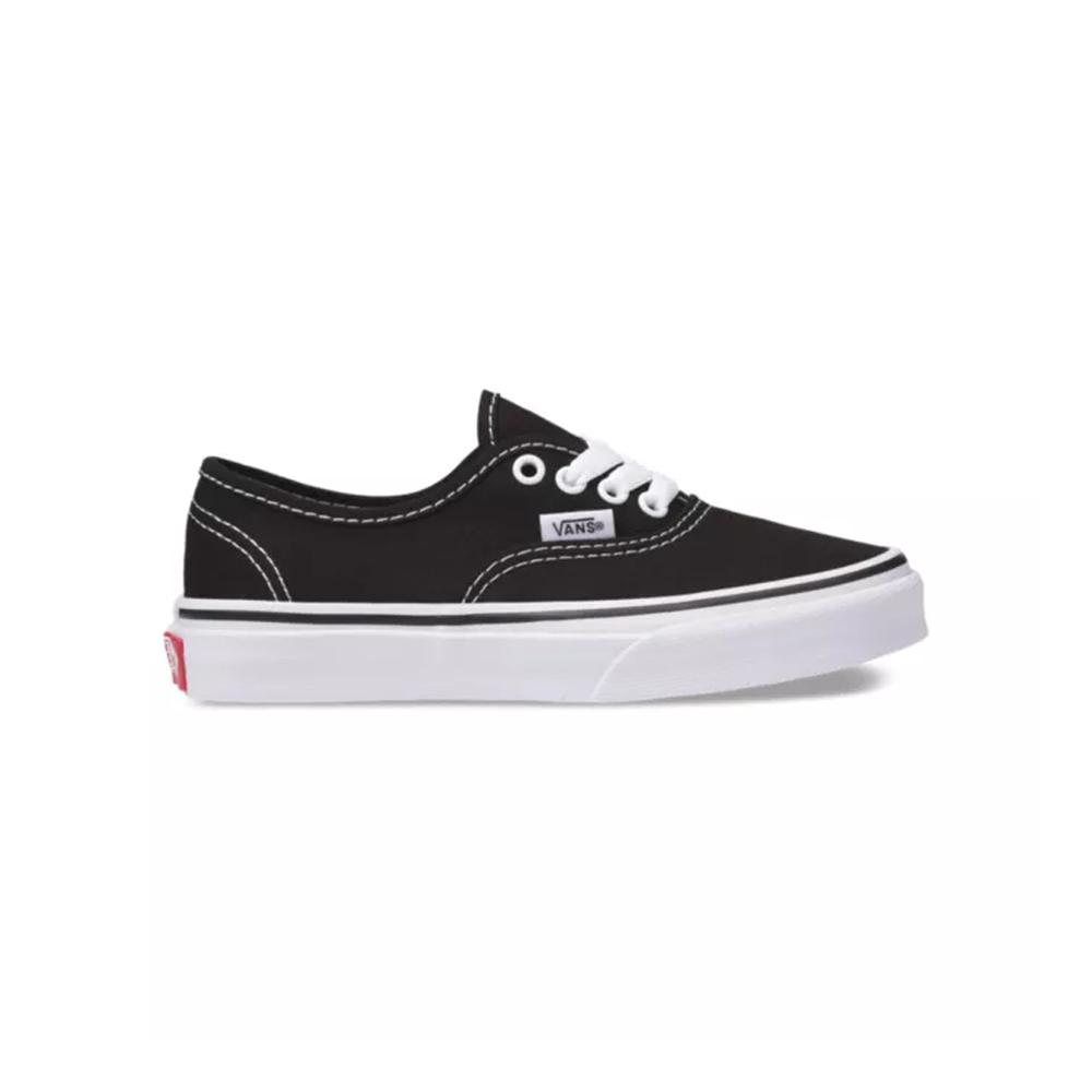 Vans Kids' Black/ True White Authentic Shoes BLACK/TRUEWHITE