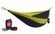 Grand Trunk Double Deluxe Parachute Nylon Hammock - Multiple Colors COLLEGIATENAVY/CHARTREUSE