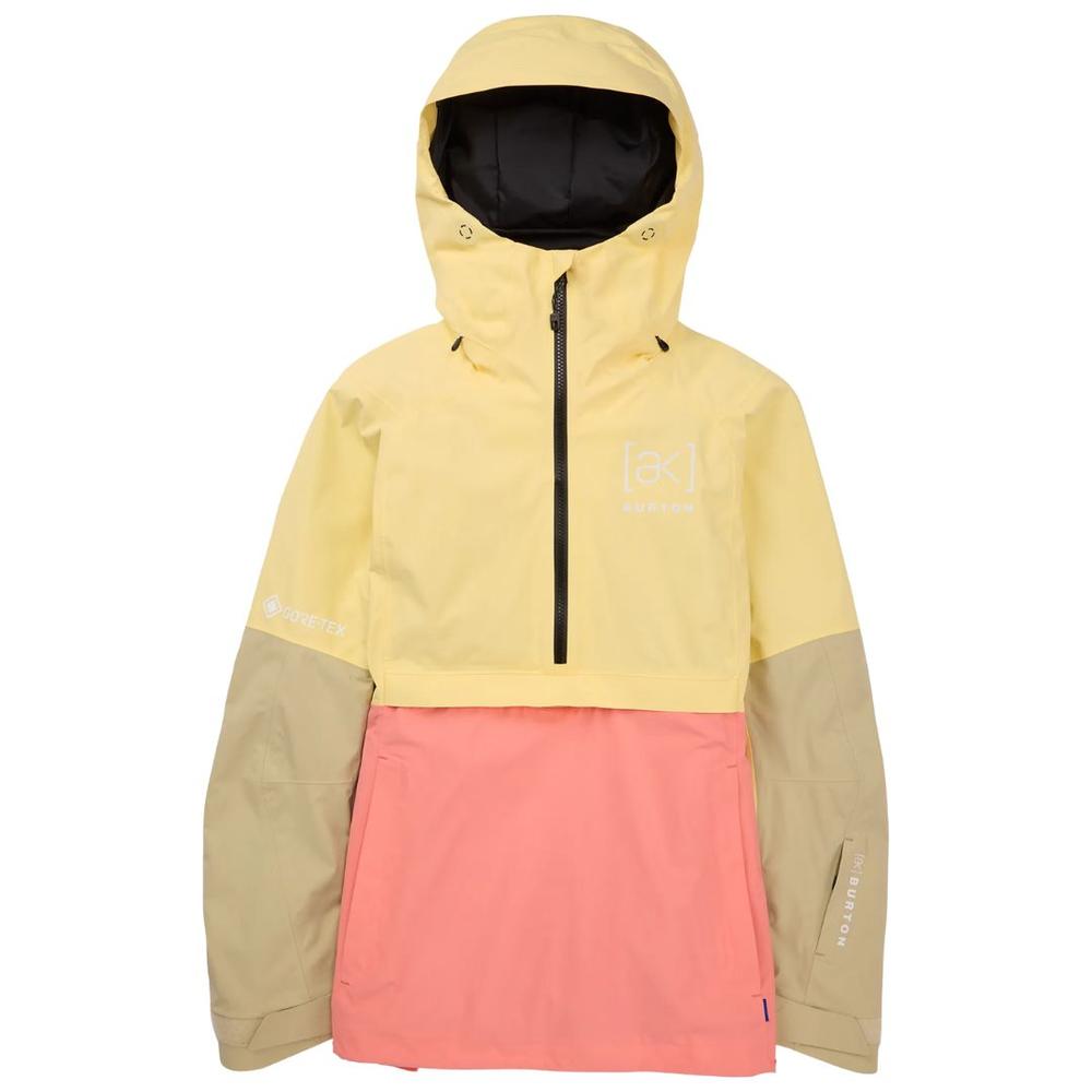 Burton Womens' [ak] Kimmy GORE-TEX 2L Anorak Jacket BUTTERMILK/REEFPINK/MUSHROOM