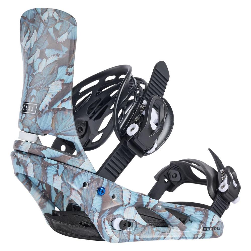 Burton Women's Lexa Re:Flex Snowboard Bindings 2026 BLUEBUTTERFLIES