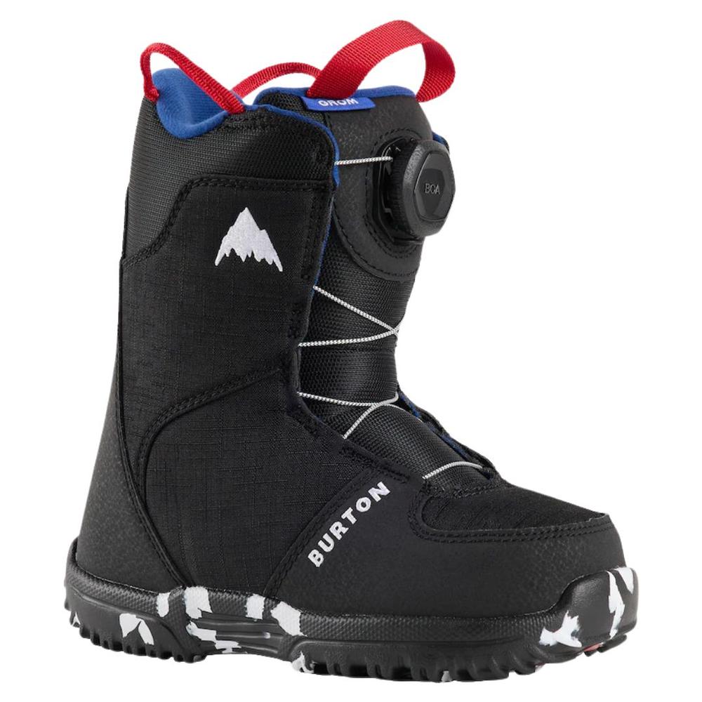 Burton Kids' Grom BOA Snowboard Boots 2026 BLACK