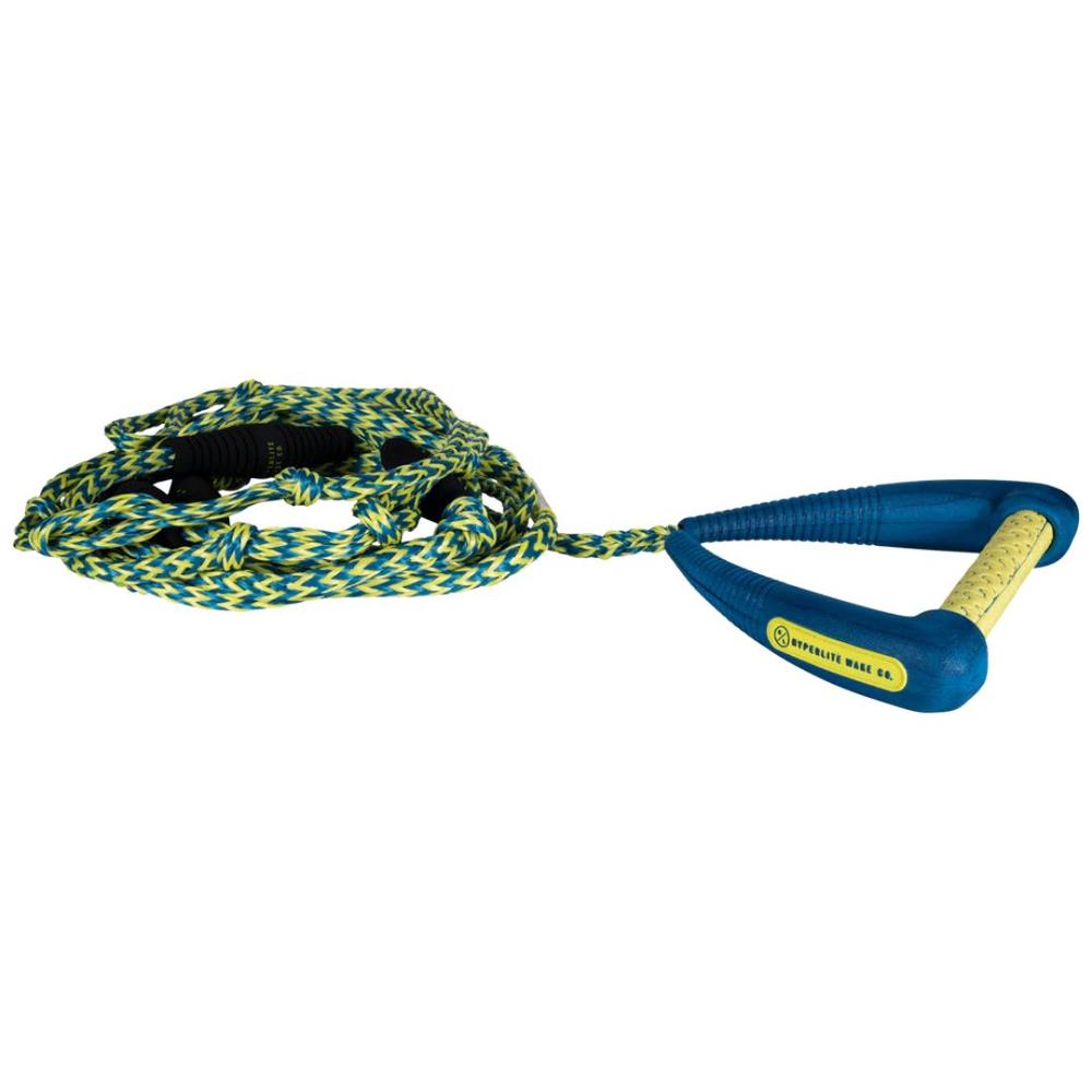Hyperlite 25ft Pro Surf Rope w/ Handle 2026 BLUE/YLW