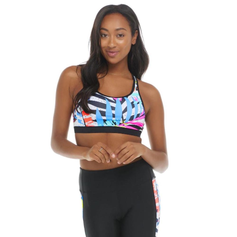 Body Glove Women's Groovy Equalizer Medium Support Sports Bra MULTI