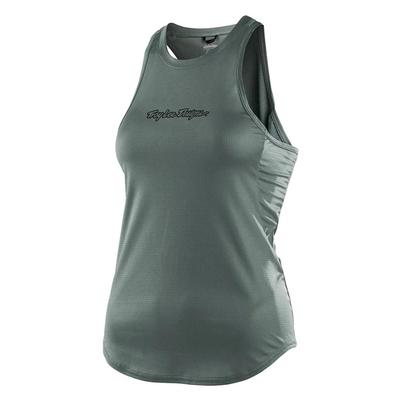 Troy Lee Designs Women's Luxe Tank Solid Steel Green