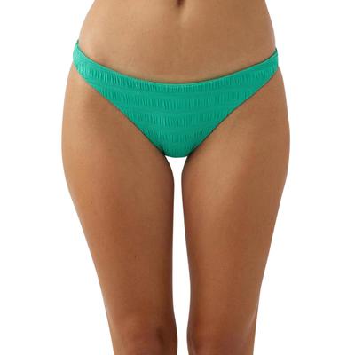 O'Neill Women's Saltwater Solids Textured Flamenco Cheeky Bottoms