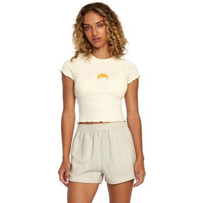 RVCA Women's Linen Sawyer Elastic Waist Shorts