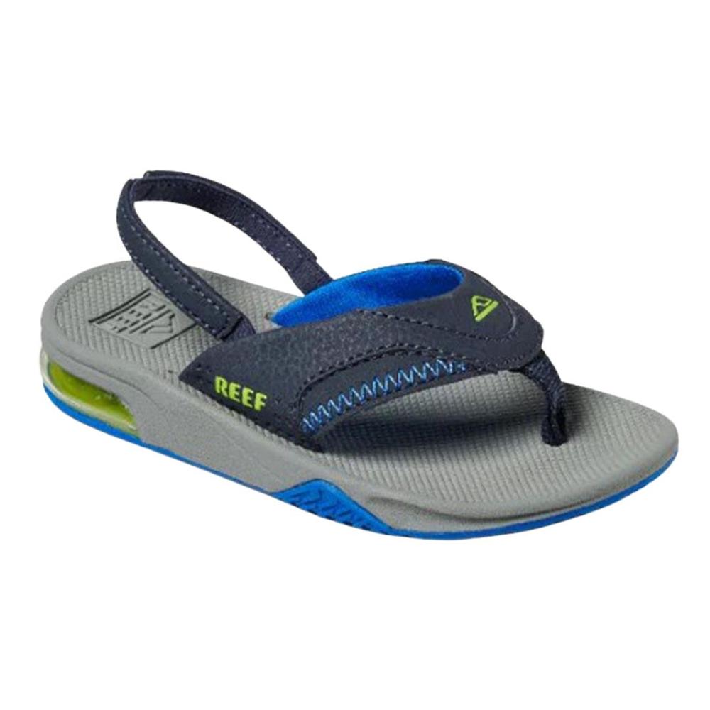Reef Kid's Little Fanning Sandals NAVY/LIME