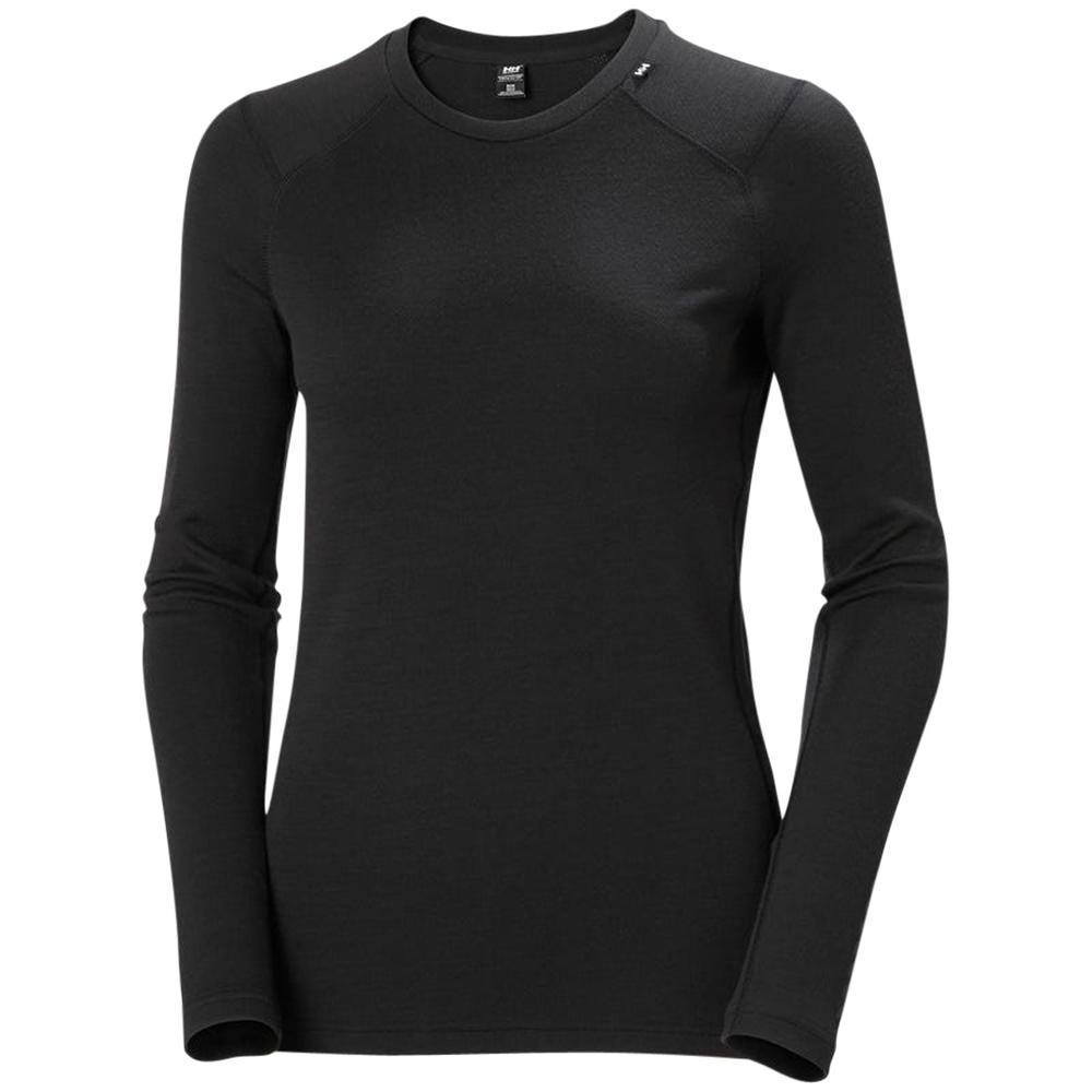Helly Hansen Women's LIFA® Merino Midweight Crew Base Layer BLACK