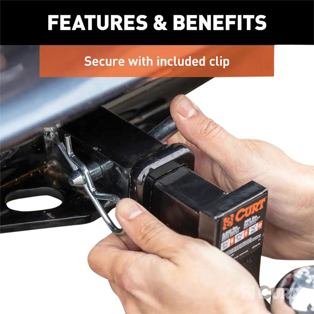 Curt Manufacturing 1/2 In Hitch Pin With Clip Packaged
