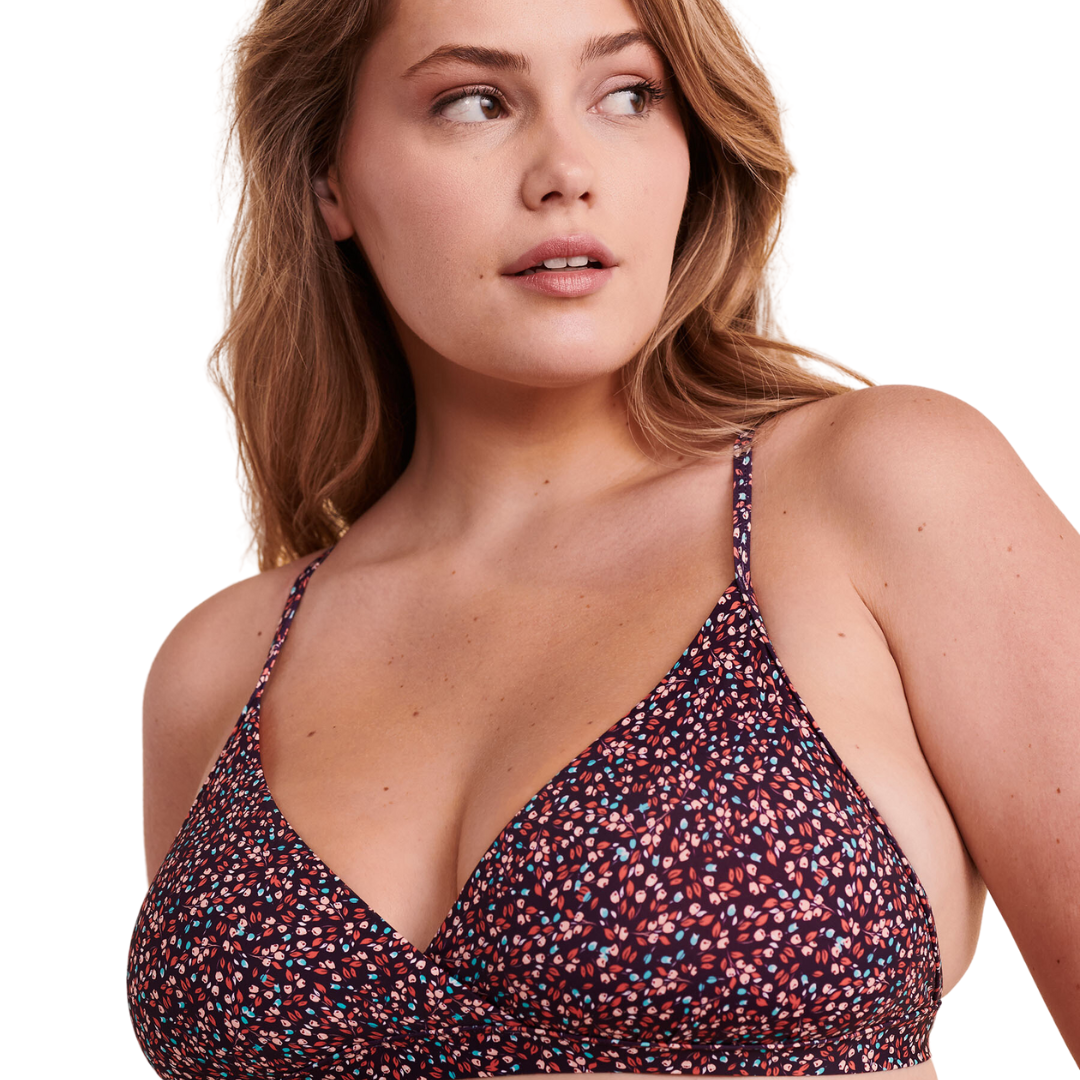 EIDON Women's Wildflowers Madison D/DD/E Cup Bikini Top