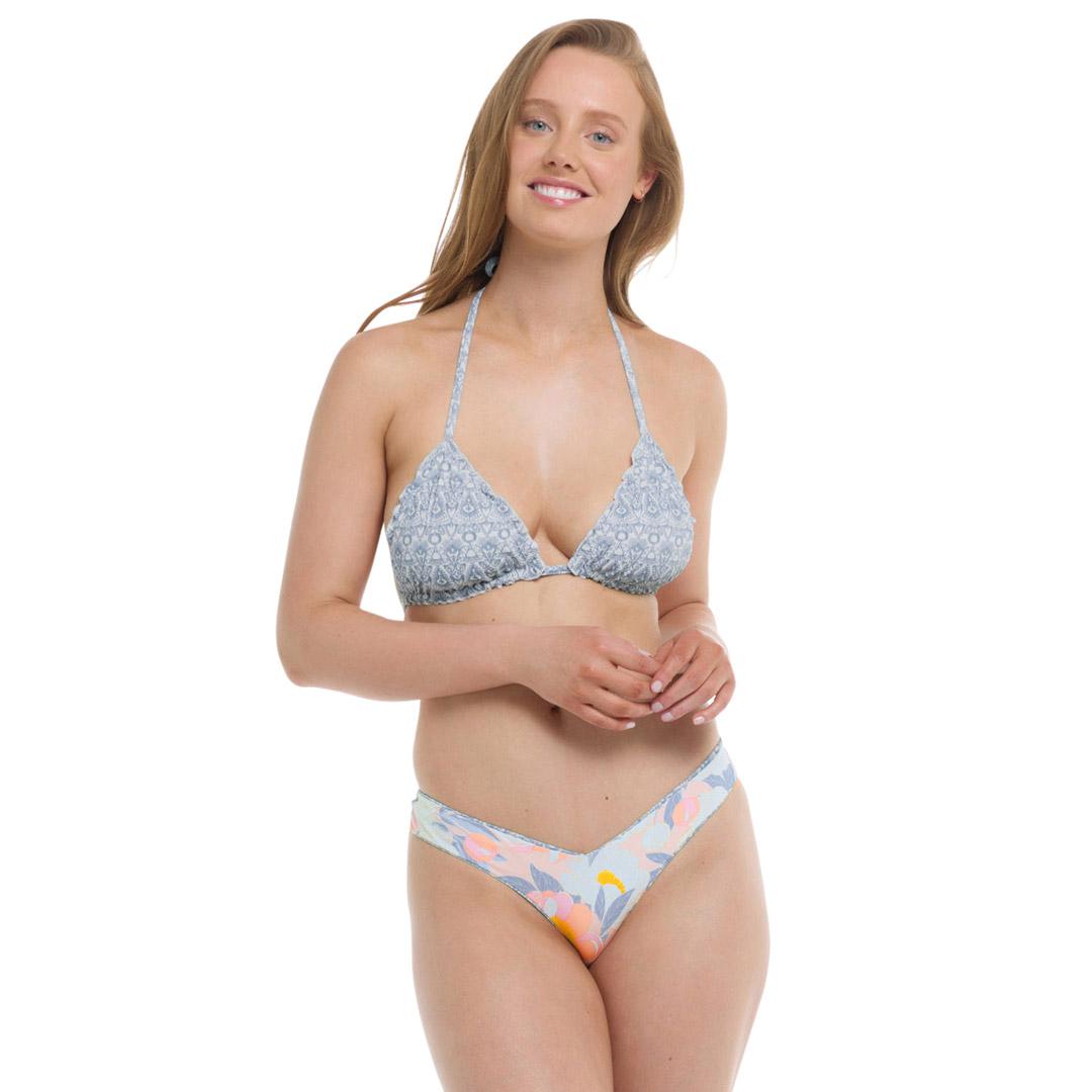 Body Glove Women's Wayta Dita D-Cup Ruffle Reversible Bikini Top