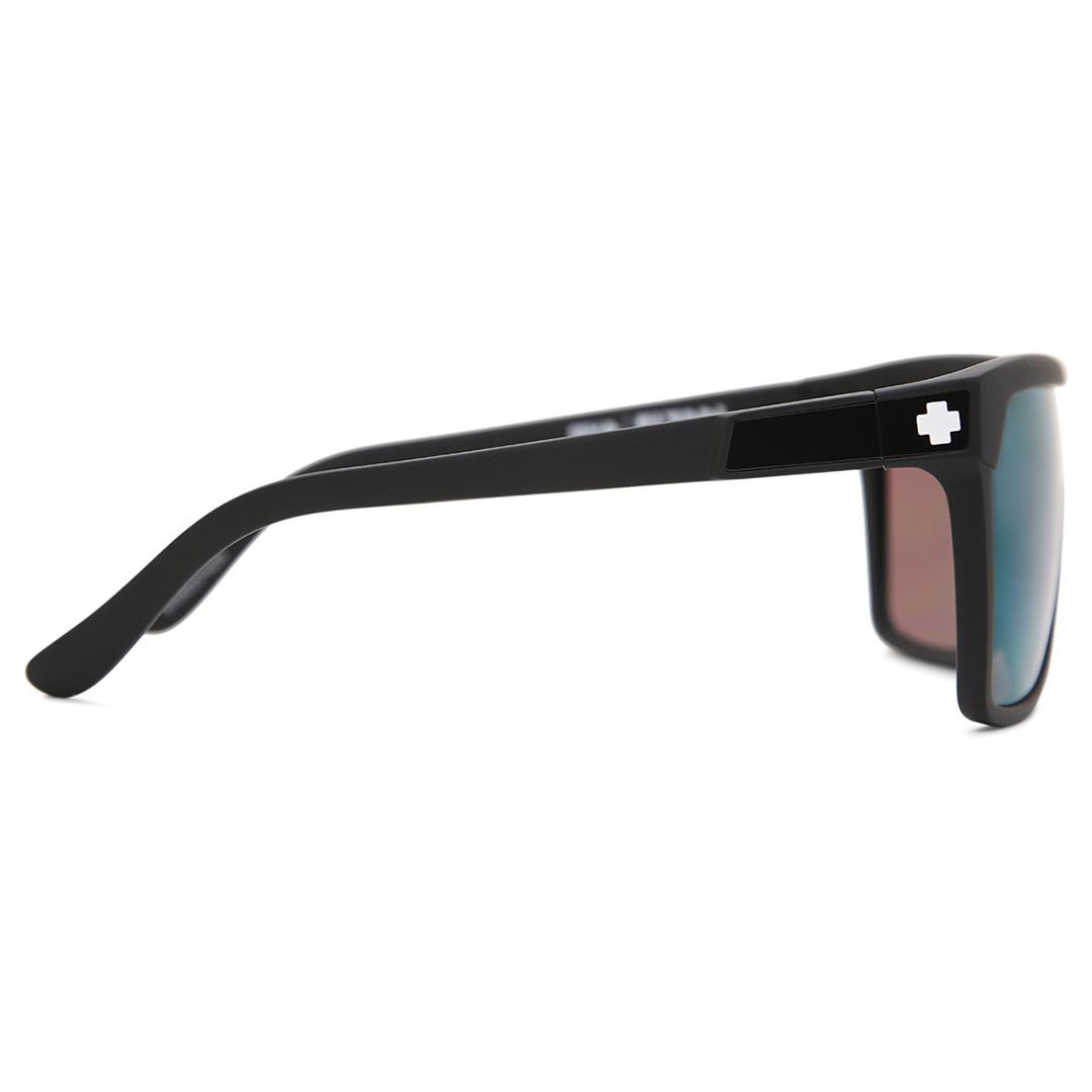 SPY Flynn Sunglasses Matte Black / Happy Bronze w Green Spectra Mirror