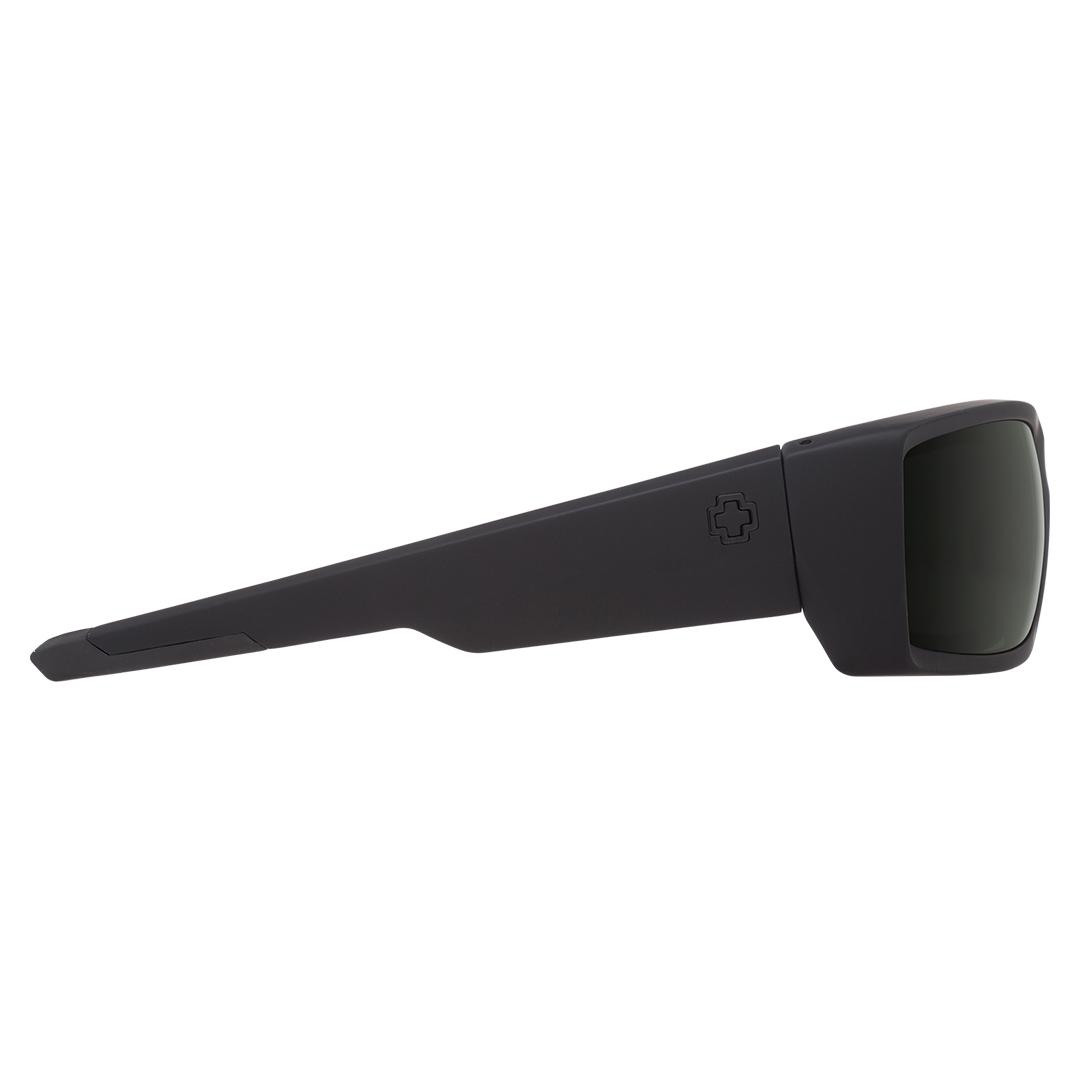 SPY General Sunglasses Soft Matte Black / Happy Gray Green
