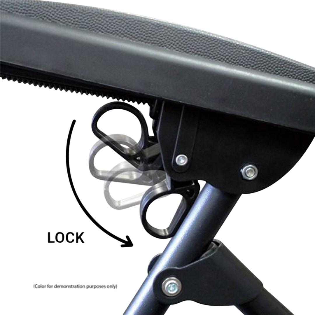 Caravan Canopy Infinity Zero Gravity Steel Frame Patio Deck Chair