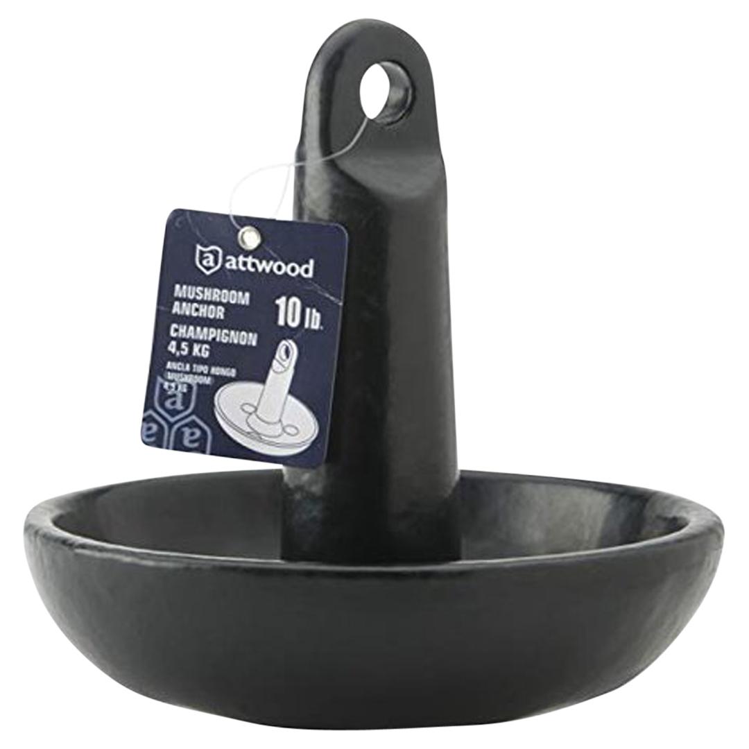 Attwood Mushroom Anchor Black PVC Coated