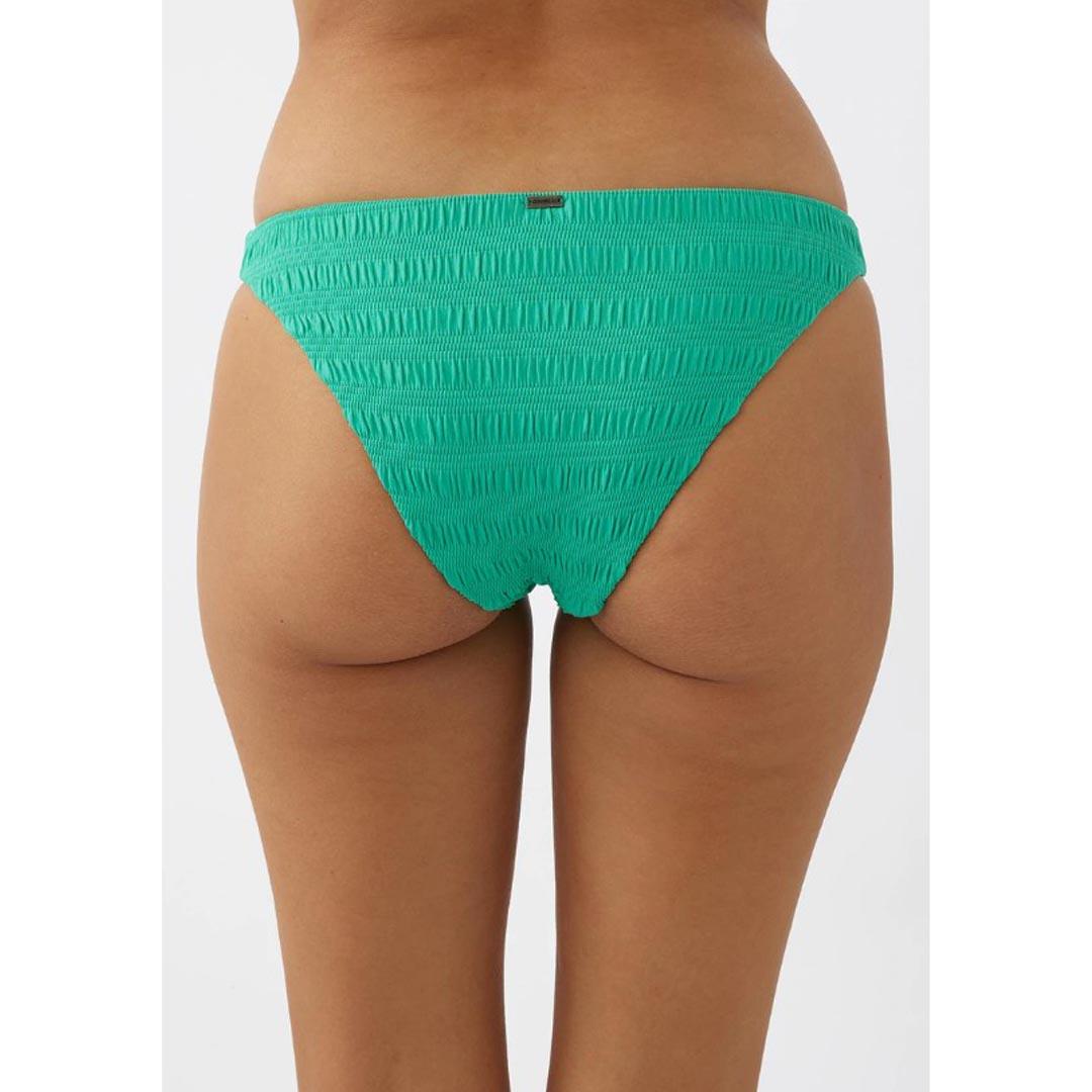 O'Neill Women's Saltwater Solids Textured Flamenco Cheeky Bottoms