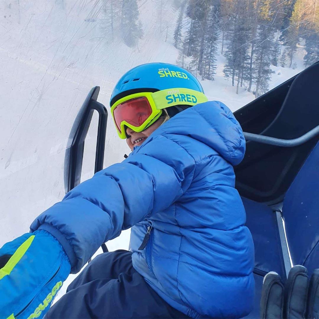 Shred Kids' Mini Snow Goggles - Ruby / Ruby