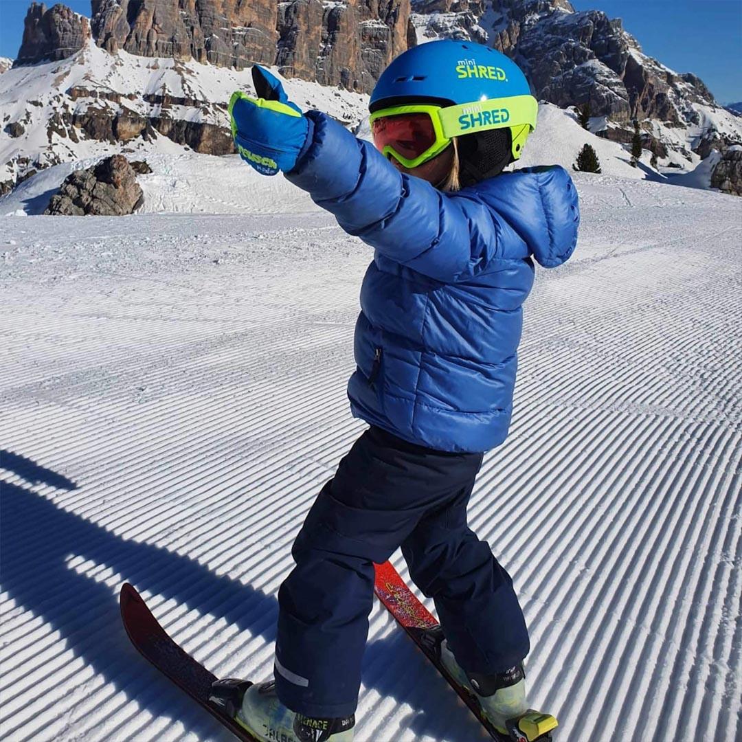 Shred Kids' Mini Snow Goggles - Ruby / Ruby