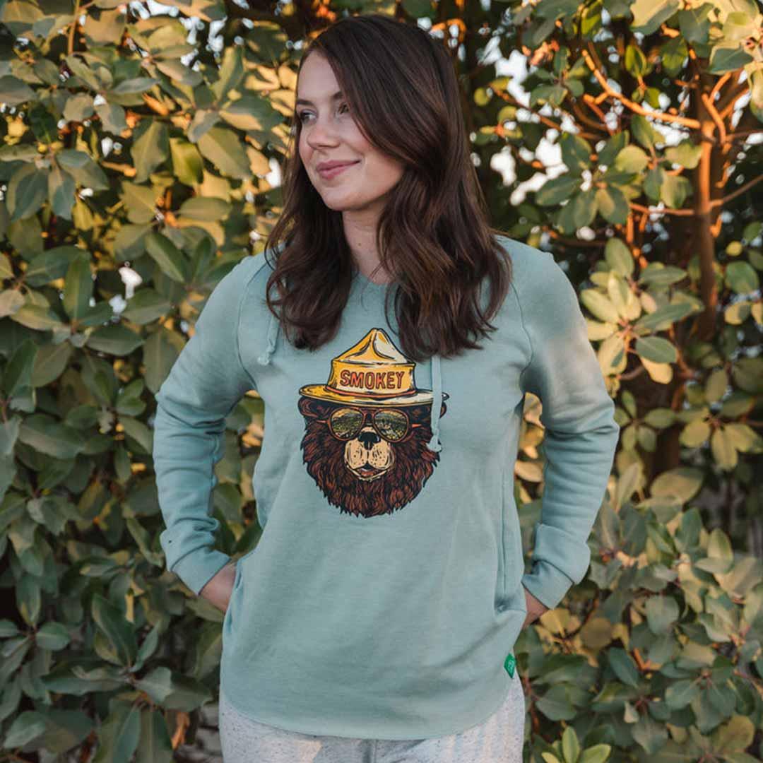 Wild Tribute Women's Cut Smokey the Groovy Hoodie